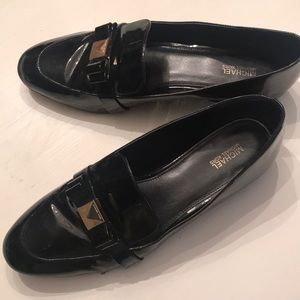 Patented leather loafers